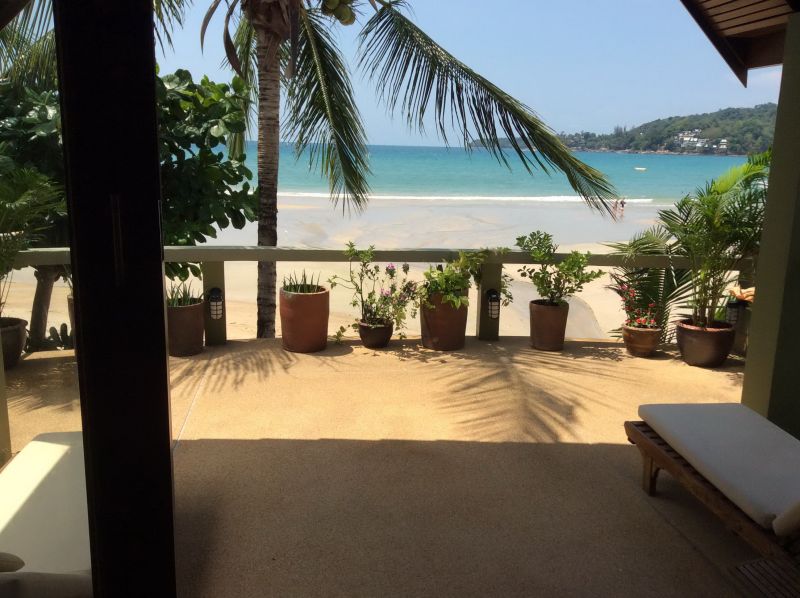 Beach front home for rent in Kamala